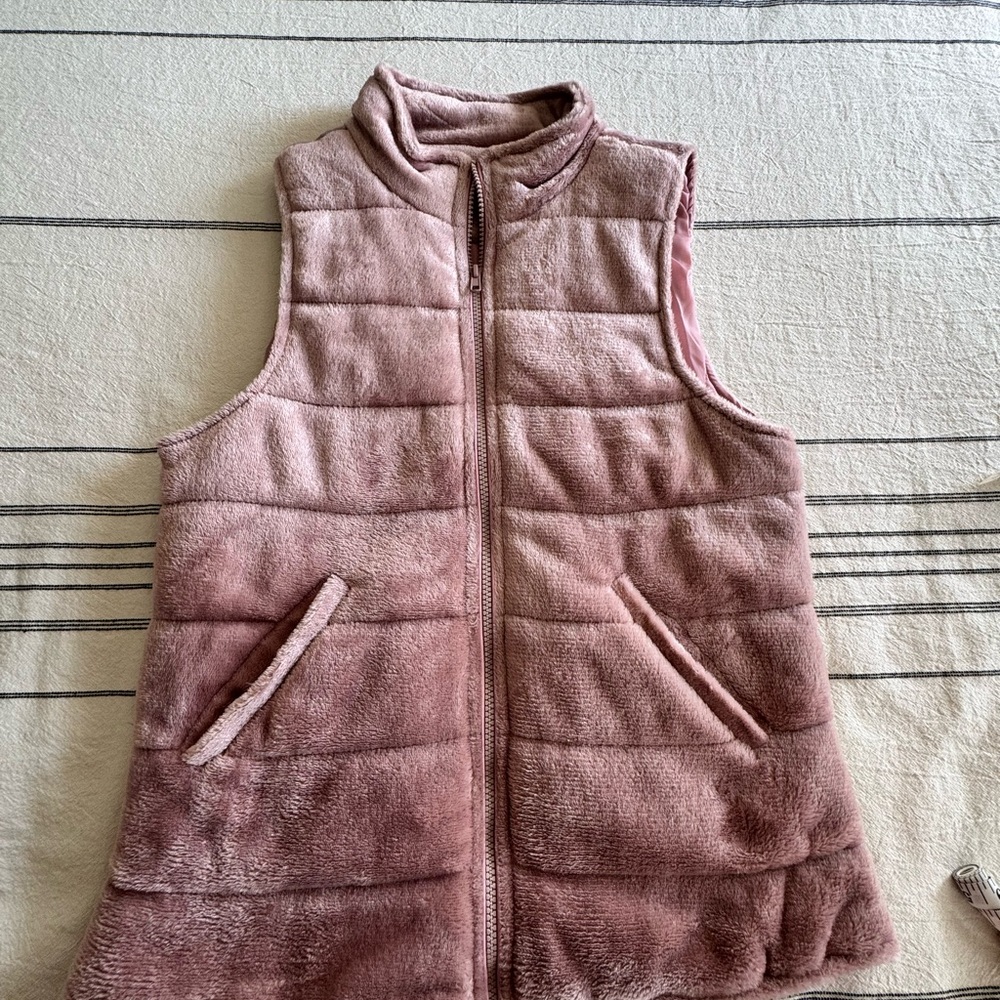 Pink Velvet Vest